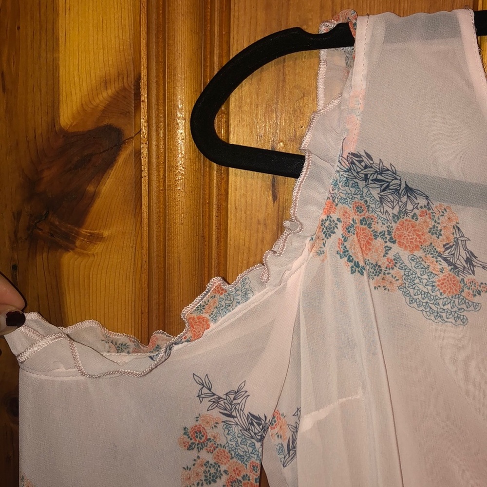 Chiffon Cold Shoulder Blouse - image 4